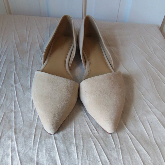 NEW J Crew Zoe D'Orsay Flats Tan Suede sz 8 - Picture 2 of 16